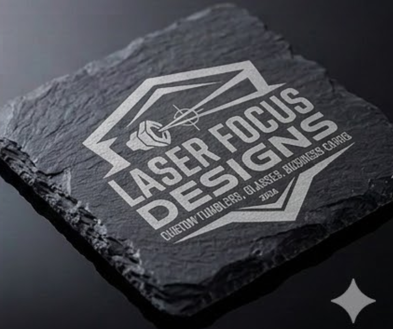 Laser Engraved Slate Coasters