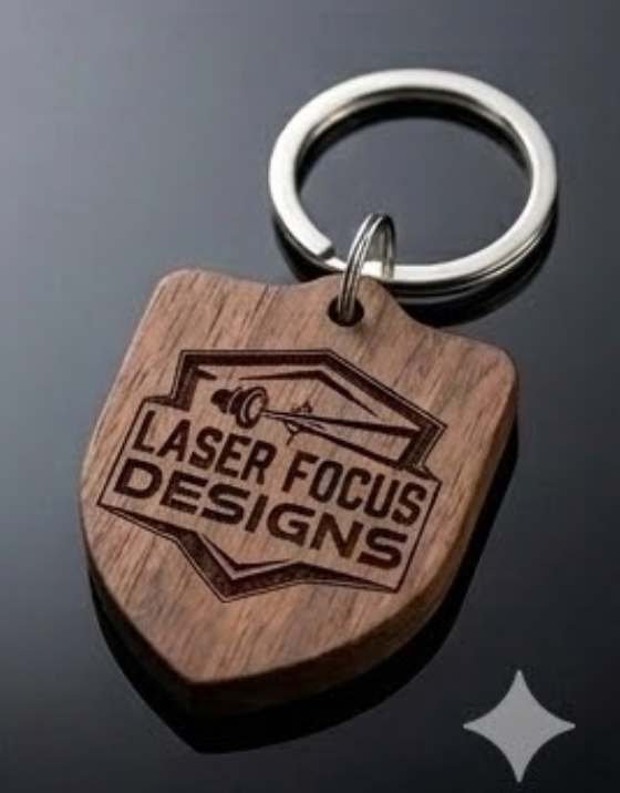 Custom Wood Shield Keychains Chatham